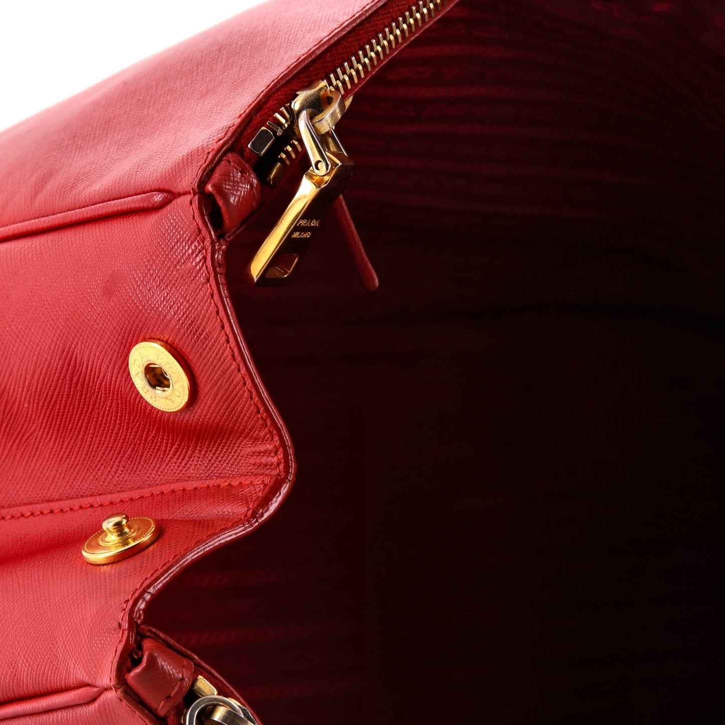 Prada Double Zip Lux Tote Saffiano Leather Large