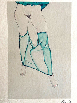 Egon Schiele Lithograph From An Painting Coa