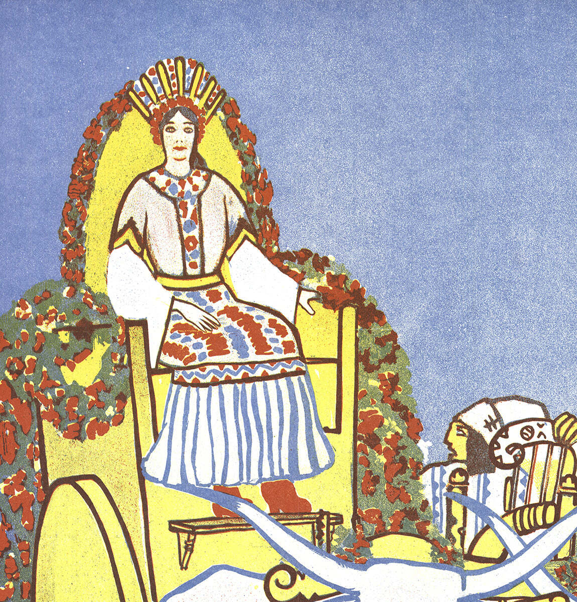Artist Unknown Hungarian Art Nouveau " Lithograph Art Nouveau