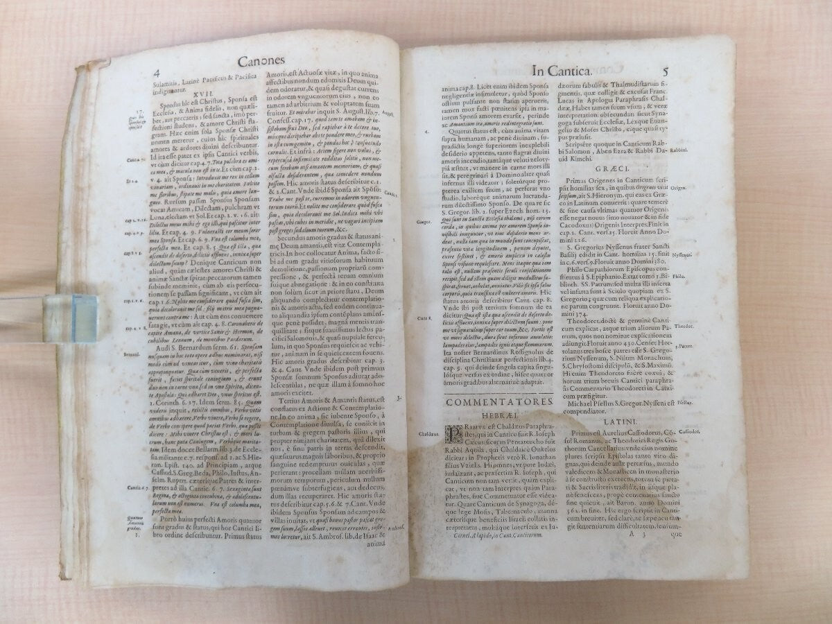 Cornelius A Lapide Commentarii In Canticum Canticorum 1St 1637 Lyon Hardcover