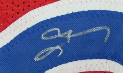 Allen Iverson Hof Autographed Red Custom Basketball Jersey 76Ers Beckett 196719