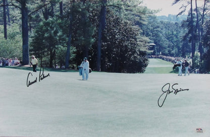 Jack Nicklaus/ Arnold Palmer Dual-Signed/ Autographed 11x17 Photo PSA/ DNA 199547