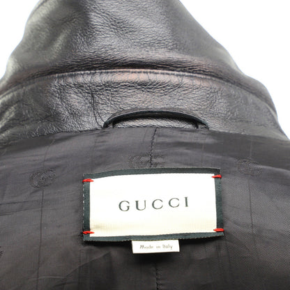 Gucci Men'S Logo Shirt Jacket Leather