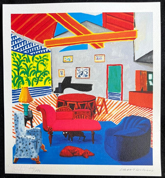 David Hockney Lithograph Coa Signed Op Numbered By Hand Limited