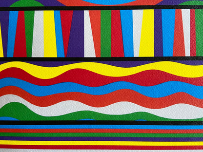 Sol Lewitt Lithograph Coa Signed Numbered O.P. - Josef Albers