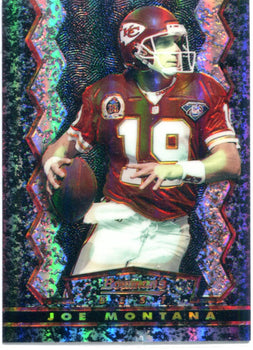 Joe Montana 1995 Bowman'S Best Refractor Card