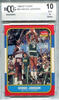 Dennis Johnson 1986-87 Fleer Premier #50 Bccg
