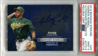 Addison Russell Autographed 2012 Bowman Sterling Rookie Card (Psa)