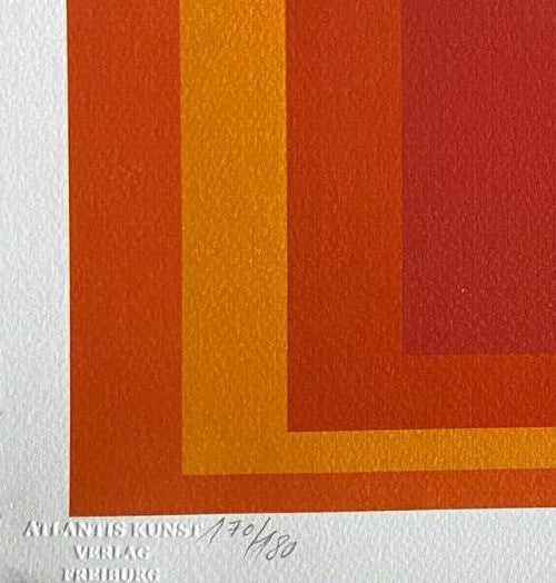 Josef Albers Lithograph Coa Numbered Signed Stamp (Paul Klee)