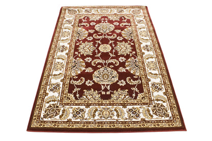 Vintage Style Red Floral Classic Oriental 4X6 Machine-Made Rug Entryway Carpet