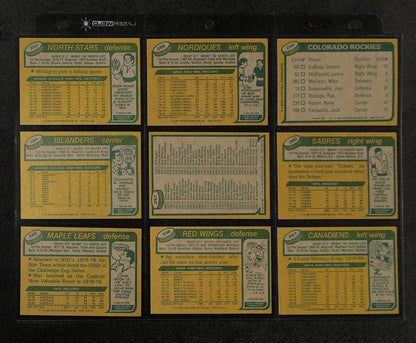 1980-81 Topps Hockey Cards Complete Set (1-264)