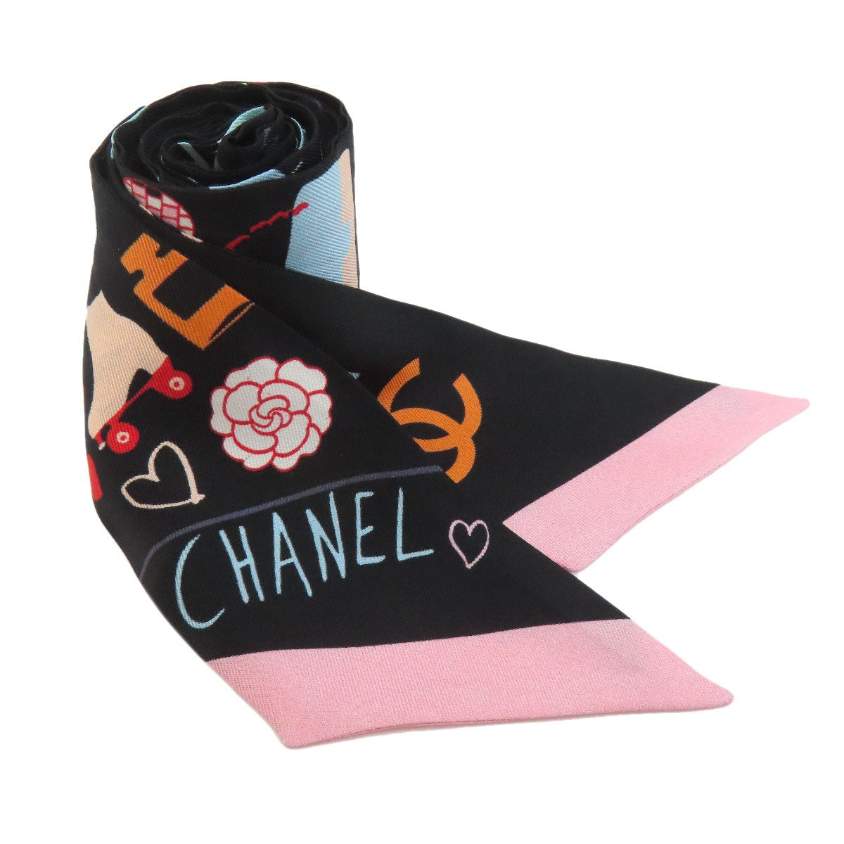 Silk CHANEL Bando Scarf