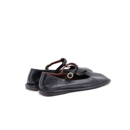 The Row Women'S Square T-Strap Flats Leather