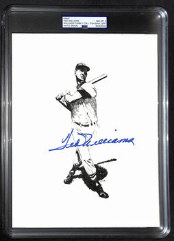 Ted Williams Signed/Auto 8X10 Photo/Print Red Sox
