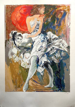 Ennio Calabria 'The Ballerina' Material Serigraph