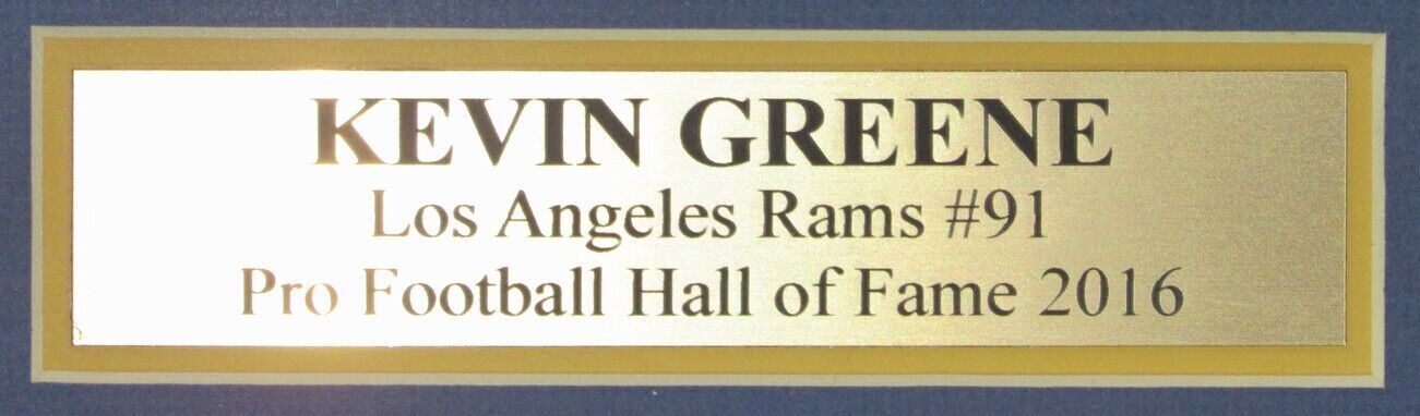 Kevin Greene Hof La Rams Signed Jersey W/ Photos