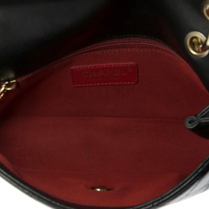 Chanel Twist Chain Enamel Cc Flap Bag Quilted Lambskin Medium
