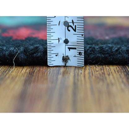 3'5"X5' All Over Design Hand Made Pure Wool Colorful Afghan Village Rug