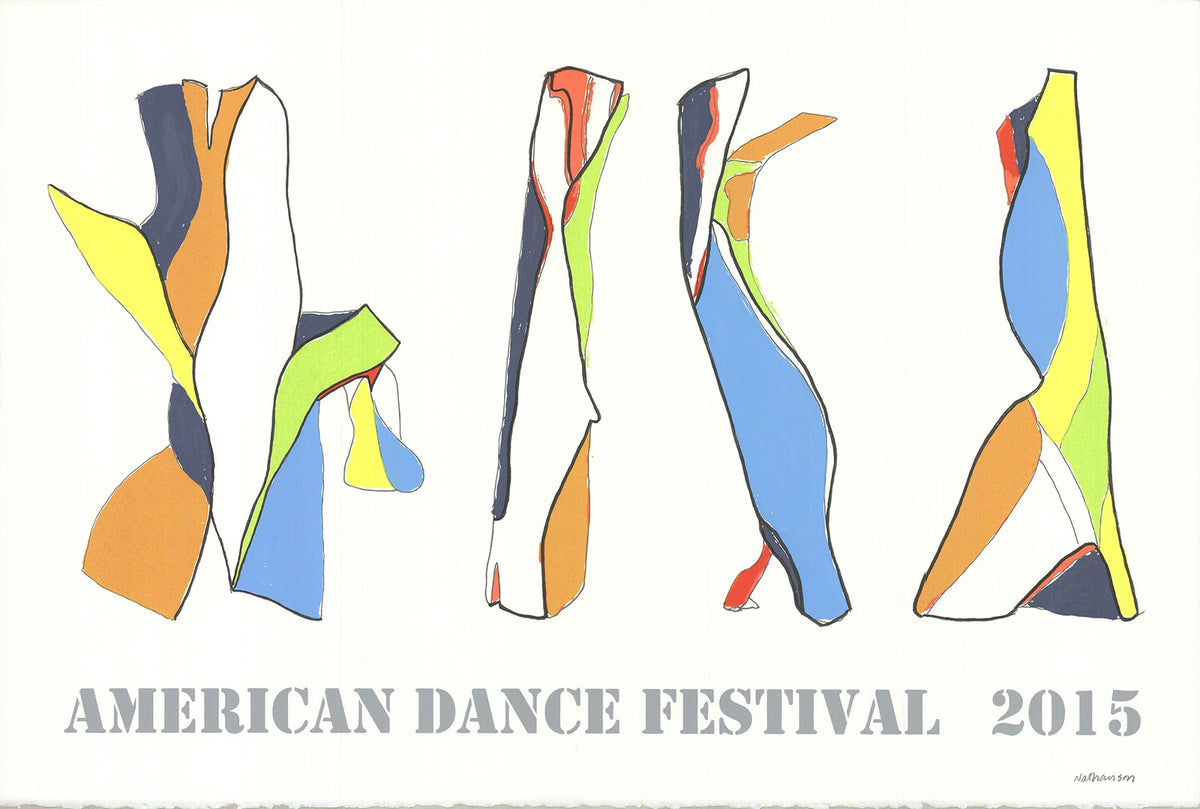 JON NATHANSON American Dance Festival 2015 SIGNED 20" x 29.75" Serigraph 2015 Co