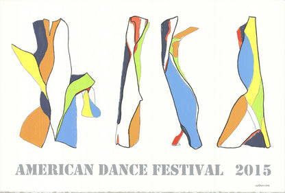 JON NATHANSON American Dance Festival 2015 SIGNED 20" x 29.75" Serigraph 2015 Co