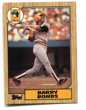Barry Bonds 1987 Topps #320 Card