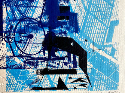 Robert Rauschenberg Lithograph Certified Stamp Numbered 175 Ex