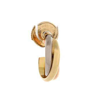 Cartier Trinity Hoop Earrings 18K Tricolor Gold 13Mm