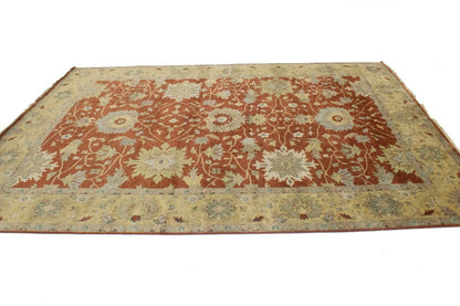 Handmade Floral Oriental Rug Vintage Style Osh