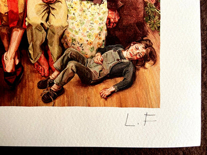 Lucian Freud Lithograph Coa Signed Numbered (Francis Bacon