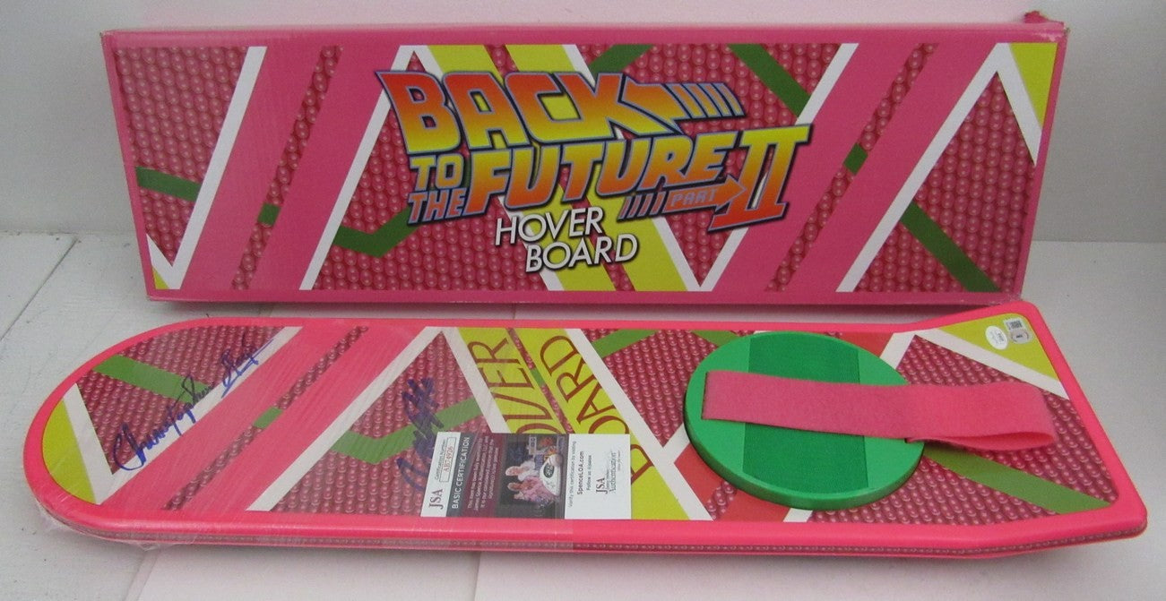 Michael J Fox/Christopher Lloyd Signed Back To The Future Hoverboard Jsa Bas 771
