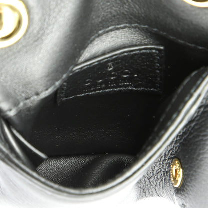 Gucci Blondie Nm Card Case Wallet With Strap Leather