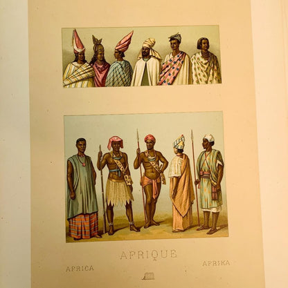 Le Costume Historique Europe I By Racinet - 19Thc French Lithograph Costume Book