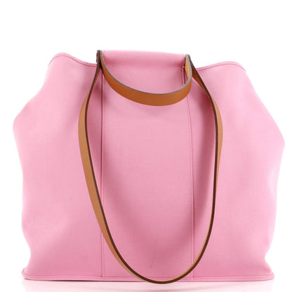 Hermes Cabag Elan Toile And Leather 39