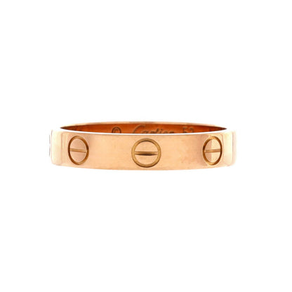 Cartier Love Wedding Band Ring 18K Rose Gold
