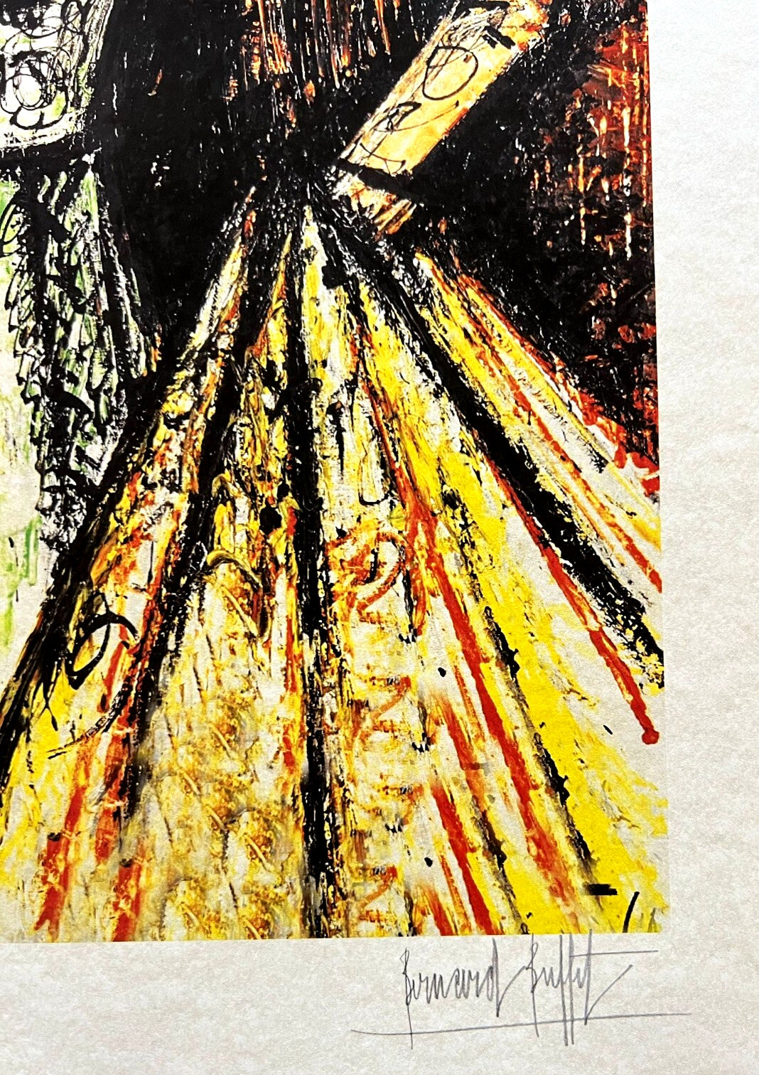 Bernard Buffet Certified Lithograph Coa Signed Op With Pen Numbered Pencil 180Ex