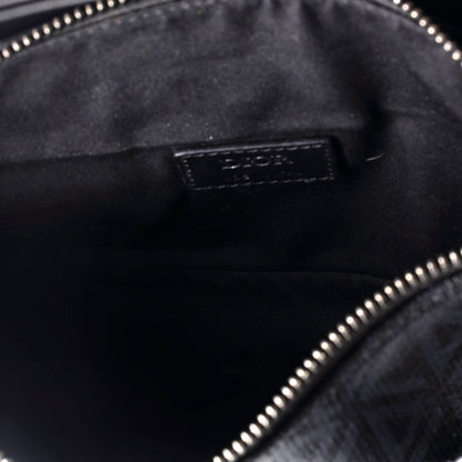 Christian Dior Saddle Crossbody Bag Cd Diamond Coated Canvas And Leather
