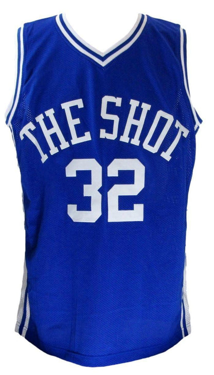 Christian Laettner Signed/Inscr Duke Custom