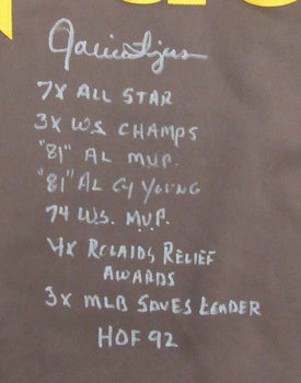 Rollie Fingers Hof Signed/Inscr Mitchell & Ness