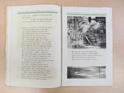 Fragments Du Narcisse By Paul Valry First Edition, 1947, Paris