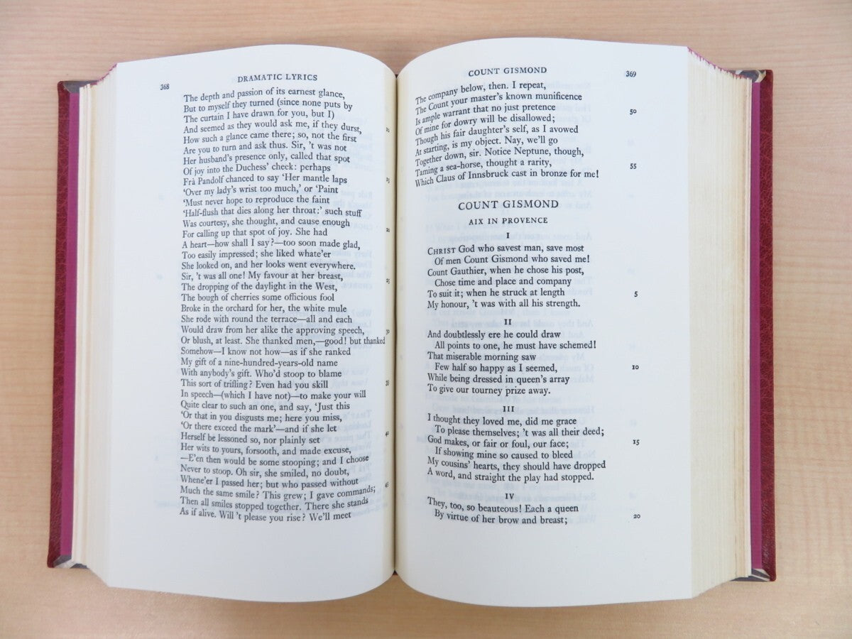 Robert Browning Poetical Works 1833-1864' (Oxford University Press 1970) Signed