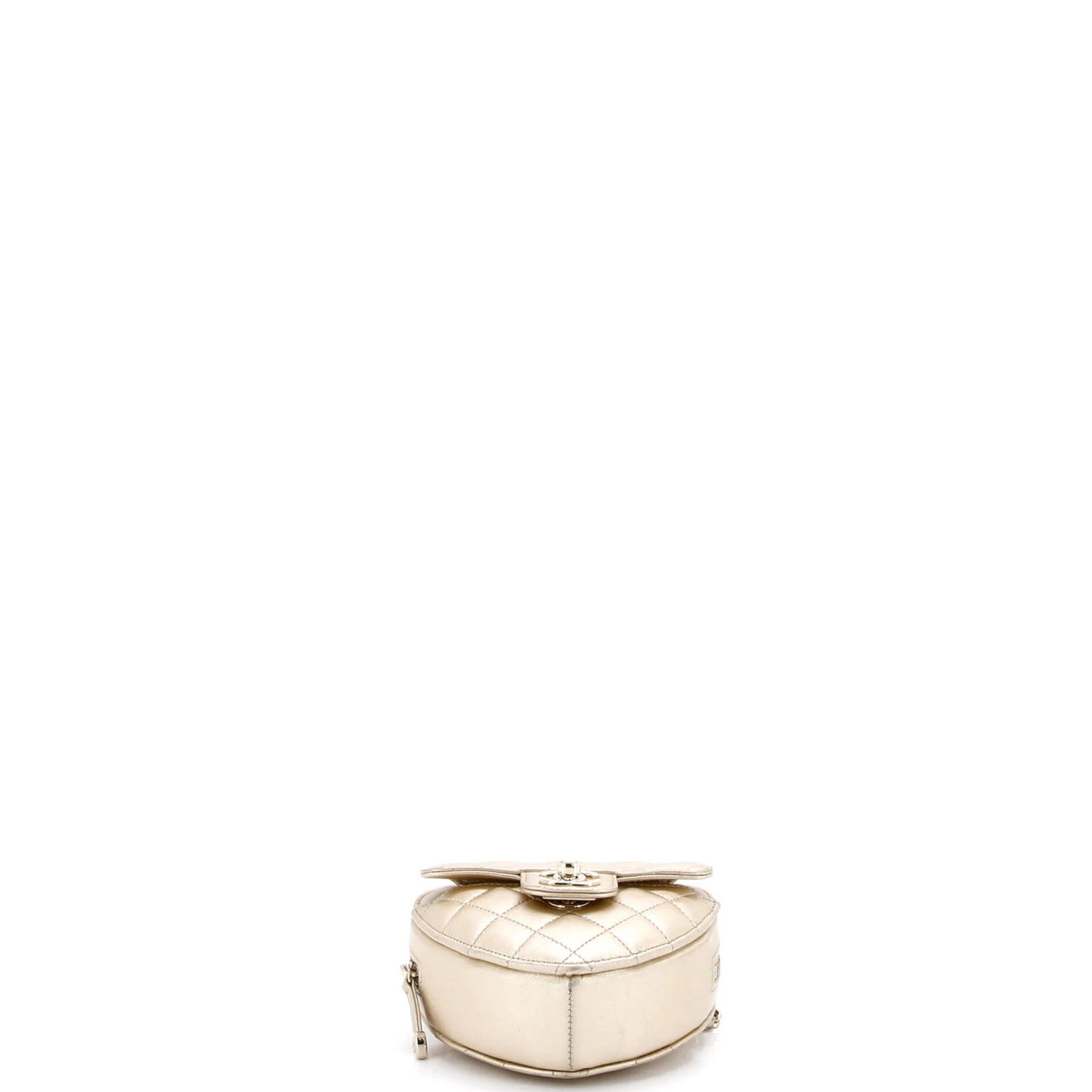 Chanel Cc In Love Heart Clutch With Chain Quilted Lambskin