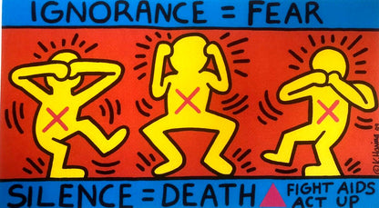 Keith Haring Lithograph Certified Coa 180 Ex