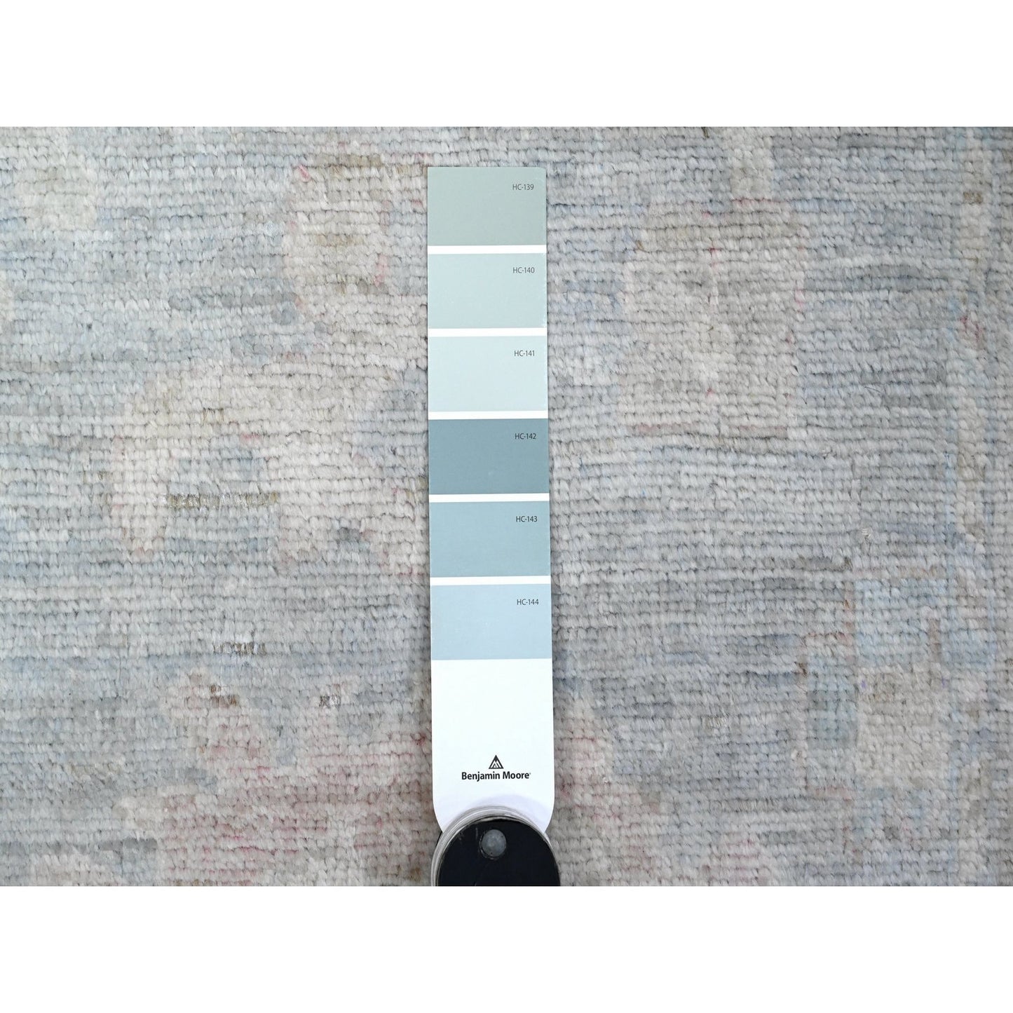 2'10"X16' Ruddy Blue Angora Oushak Hand Knotted Xl Runner Oriental Rug