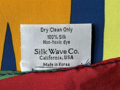 Rare Isamu Noguchi Large 100% Silk Scarf 2007 Silk Wave Designs, California