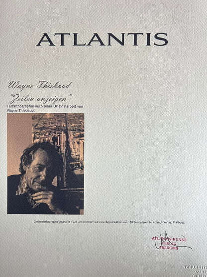 Wayne Thiebaud Lithograph