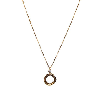 Cartier Trinity 1P Diamond Necklace K18Yg