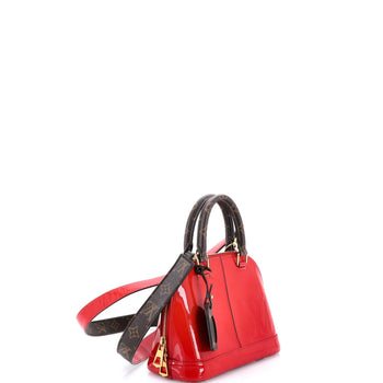 BB Louis Vuitton Alma Handbag Vernis with Monogram Canvas