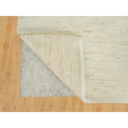 Rug 2'x3' White Denser Weave Wool Soft Touch Hand Knotted Runner Oriental