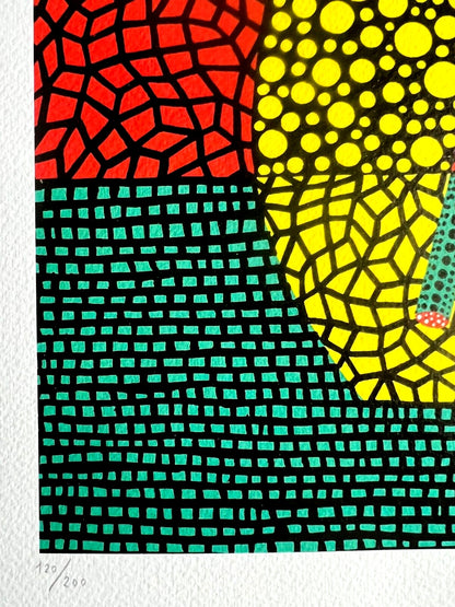 Yayoi Kusama Lithograph Coa Numbered Limited Edition -Mori Art Museum