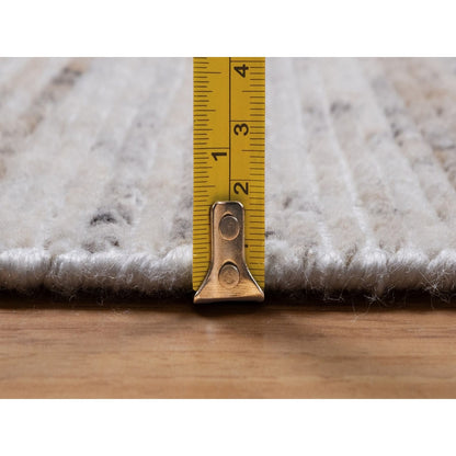 9'1"X12' Ivory Indoor Outdoor Modern Design Hand Loomed Oriental Rug